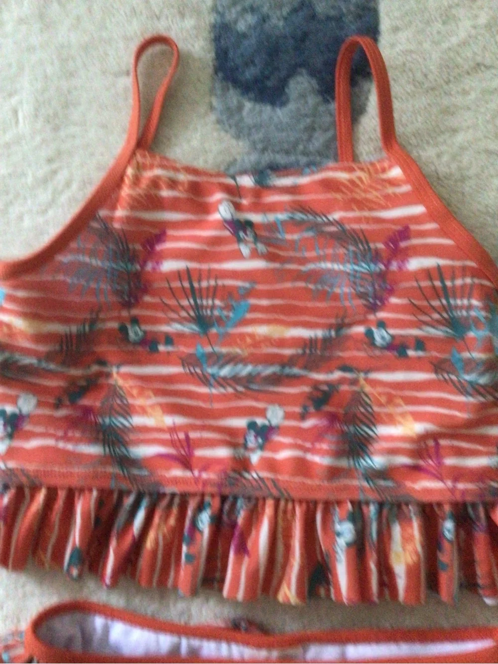 DISNEY MICKEY MOUSE RESORT SWIMSUIT- 2 PIECE- SIZE 7-8 -NEW WITH TAGS